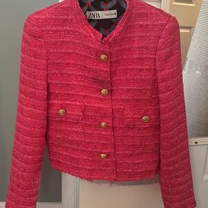 Zara Women’s Blazer Hot Pink Size S 💗